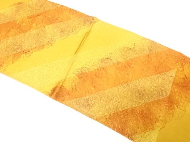 JAPANESE KIMONO / UNUSED GOLD THREAD OBIAGE